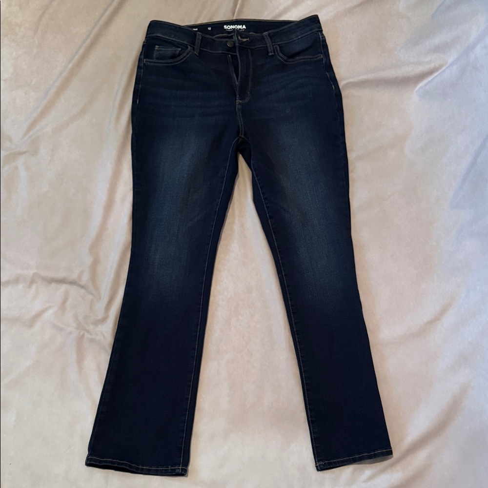 Sonoma Women's Dark Blue Boot Cut Jeans
